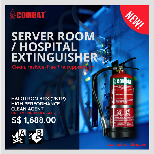 Protect Your Servers with the Halotron BRX 2BTP High-Performance Clean Agent Fire Extinguisher