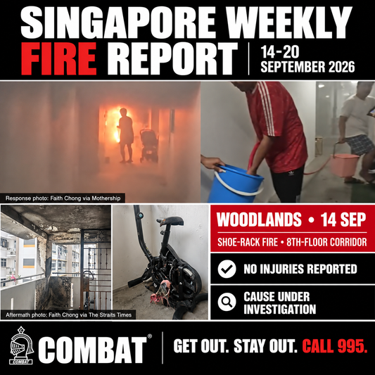 One fire in one week: what Singapore reported, 14–20 September 2026