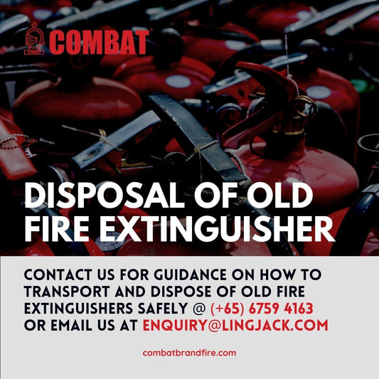 Disposal of Fire Extinguishers – Lingjack (Combat) is now NEA Licensed.