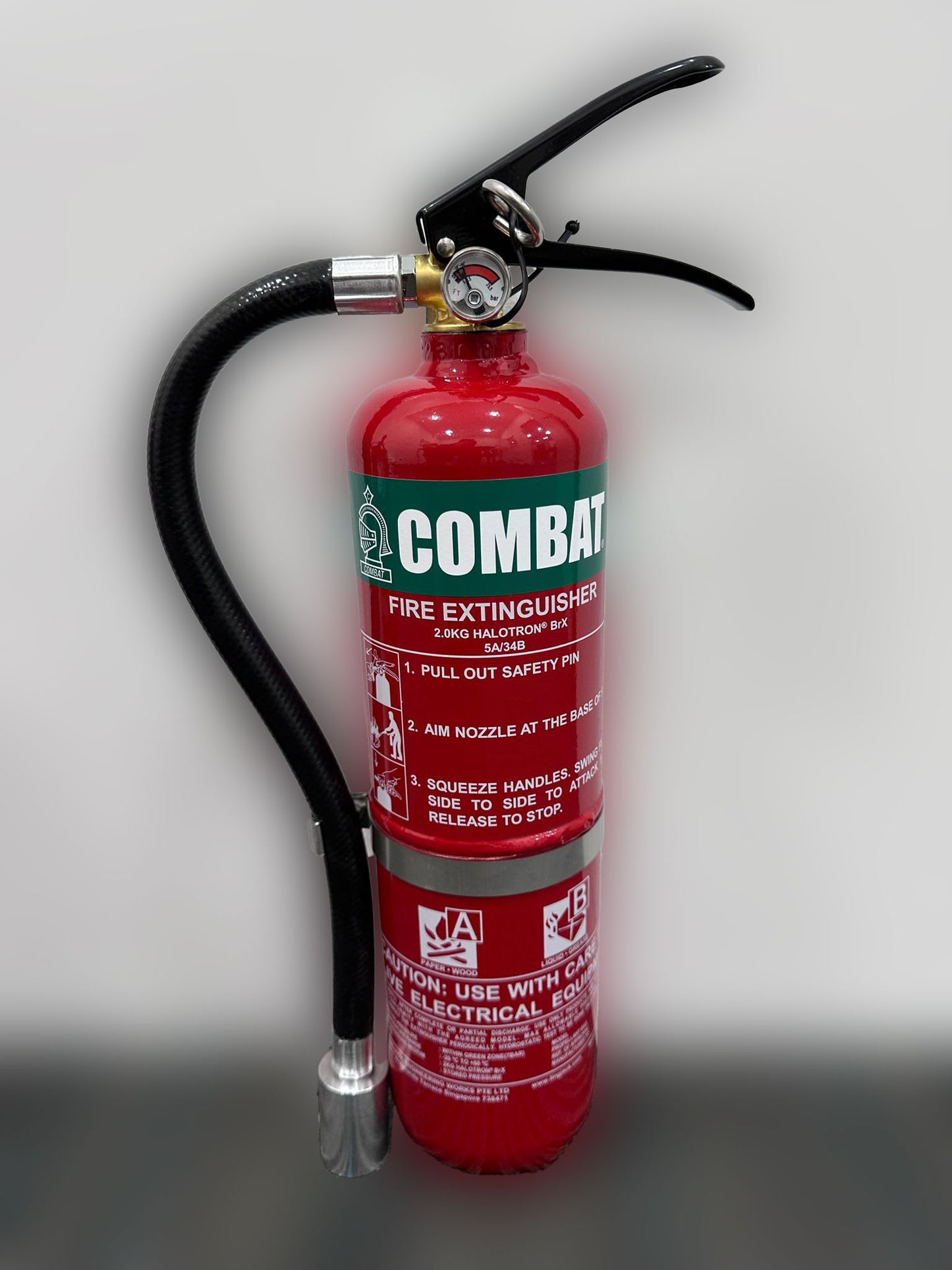 Halotron BrX (2BTP) High Performance Clean Agent Fire Extinguisher (2kg)