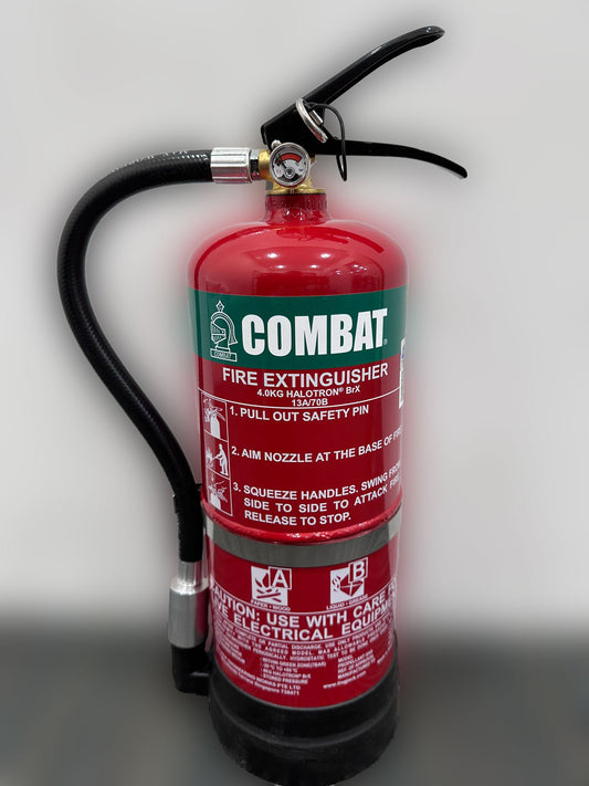 Halotron BrX (2BTP) High Performance Clean Agent Fire Extinguisher (4kg)