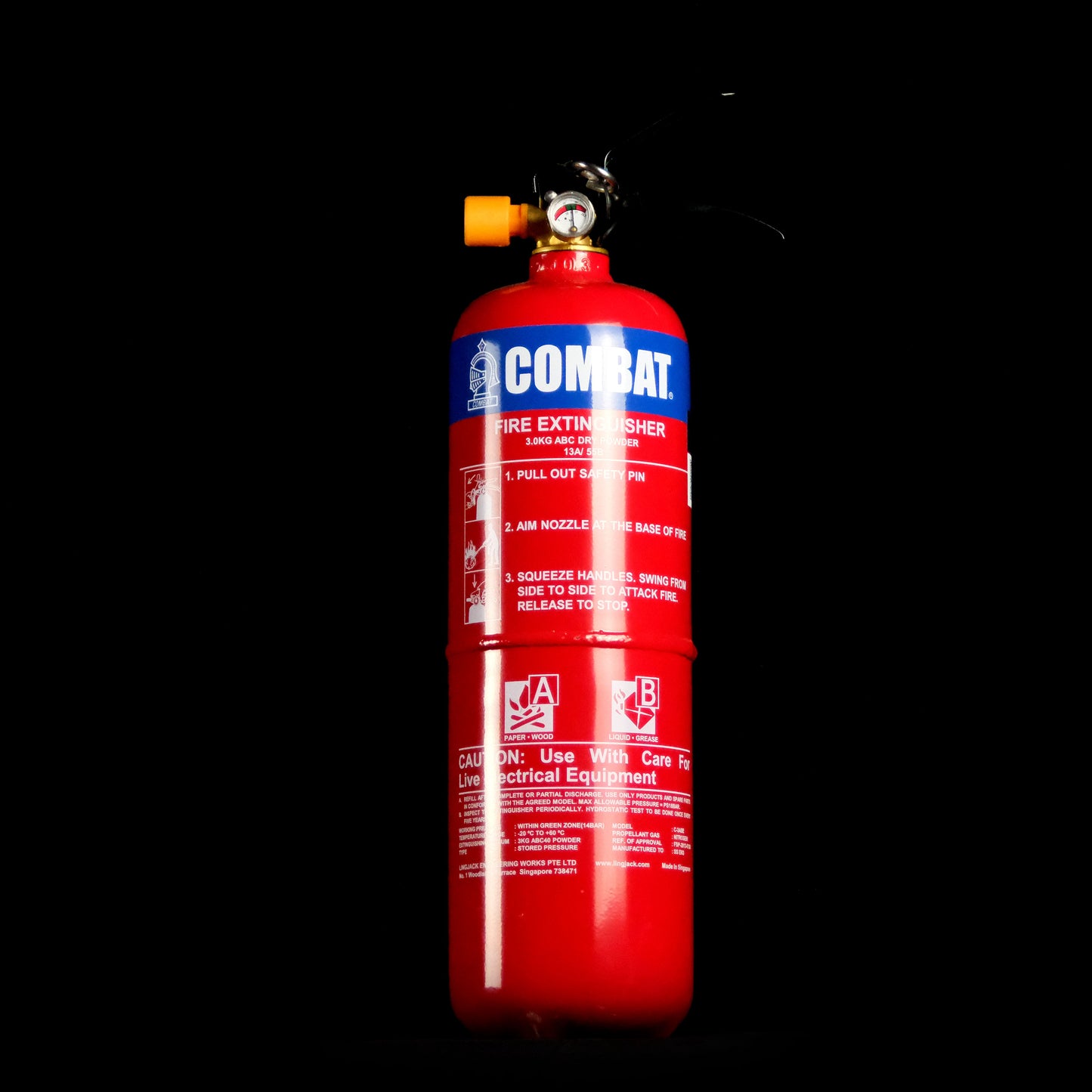 ABC Stored Pressure Fire Extinguisher (3kg)