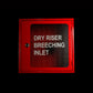 4 Way Dry Riser Breeching Inlet (Wall Mounted) Steel Cabinet